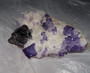 Fluorite Cubes & Sphalerite on White Calcite Specimen Elmwood Mine Tn. Excellent