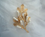 Rare Trifari Gold & Pearls Huge Brooch Leaf Spray Pin Long Baroque Pearl Pods