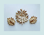 Vintage Trifari Tree of Life Pin Earrings Set Green Enamel leaves Christmas Brooch Too!