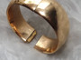 Victorian Wide Gold Filled Bangle Engraved Etched GF Hinged Bracelet