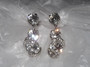 Dazzling Vintage Eisenberg Crystal Dangle Earrings 1950's Hollywood Glam Rhinestone Wedding Holiday Gala Pair