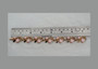 Vintage Trifari Pink 'Pebble Beach' Bracelet, Pink Oval Thermoset Buttons 1956