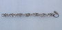 Trifari Art Deco Rhinestone Links Bracelet Baguette Stones Original Tag Signed