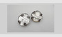 Poured Glass Earrings By LIZ CLAIBORNE Foiled Gripoix Avant Garde Organic Design