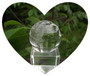 1.4" Faceted Quartz Rock Crystal Hand Cut Crystal Ball/Sphere