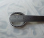 Wide Art Deco Hinged Bracelet Rhodium Plated Signed JHP, John H. Peckham 1920's
