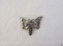 1920's Art Deco BUTTERFLY Rhinestone Pin FOLD TOGETHER WINGS Shoulder CLIP