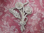 VTG 1930's - 40's POT METAL  ART DECO RHINESTONE  PIN~HUGE FLOWER SPRAY~4" LONG