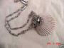 EDWARDIAN PASTE NECKLACE WITH SEASHELL DELICATE DECO QQ