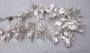 HUGE 30-48mm WHITE BAROQUE KESHI REBORN PEARL NECKLACE~Sterling DRAGONFLY CHARM