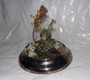 OOAK Leafy Fantasy Miniature Nature Fairy Sprite Sculpture in Garden~Glass Dome