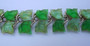 Vintage Glowing Plastic Leaves Bracelet Green Springtime  Leafy Garden Beauty, Book Piece