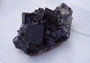 BIG Deep Purple Fluorite Cubes on Sphalerite Elmwood Mine Gorgeous!