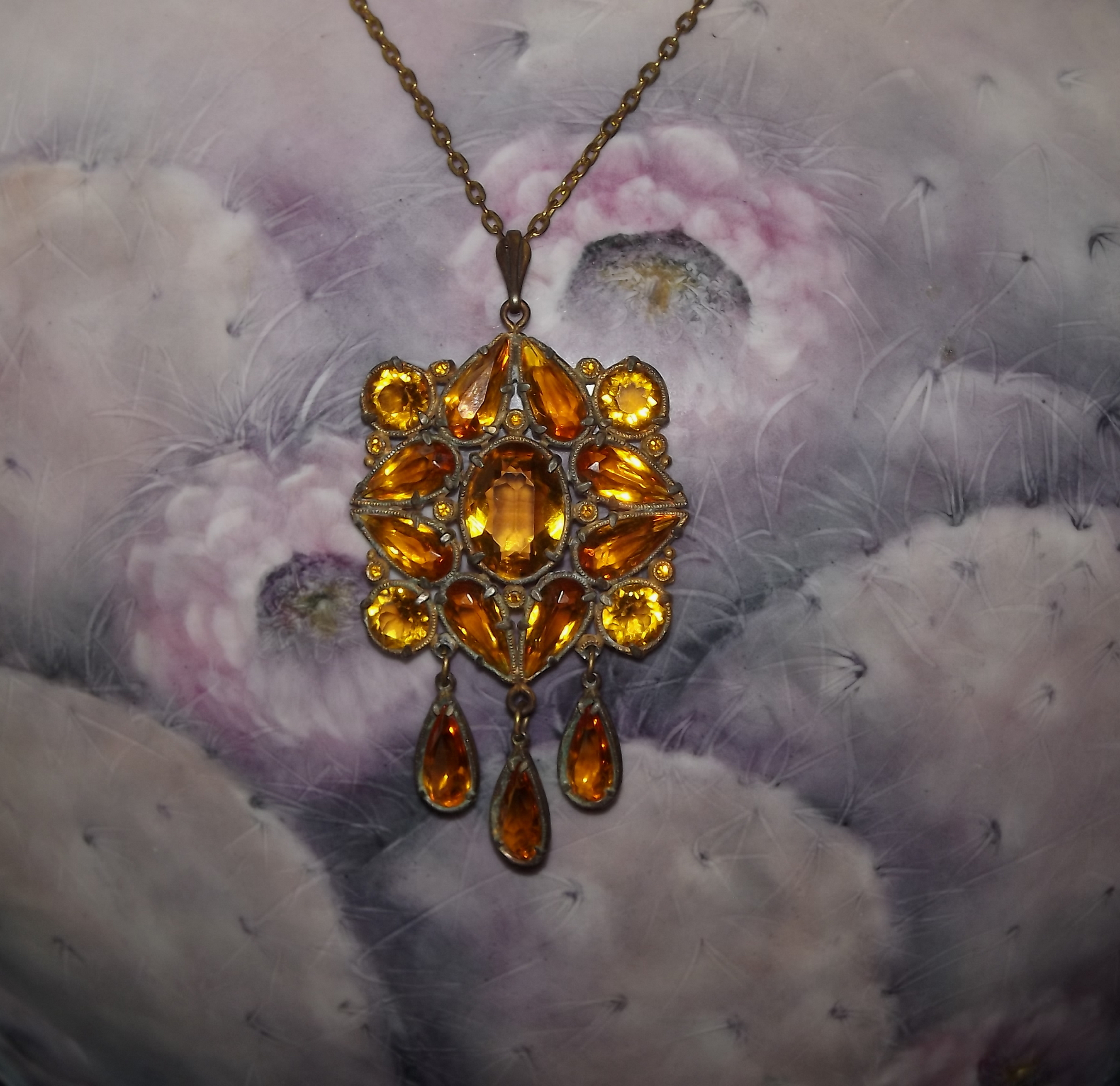 Thrift Jewelry Finds: Art Deco Czech Glass, Amber, Vtg. Costume Jewelry 