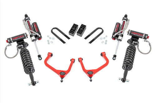 Rough Country - 3.5 Inch Lift Kit - Vertex - Rear Mono Leaf - Chevy Silverado 1500 (22-24) - 28250RED