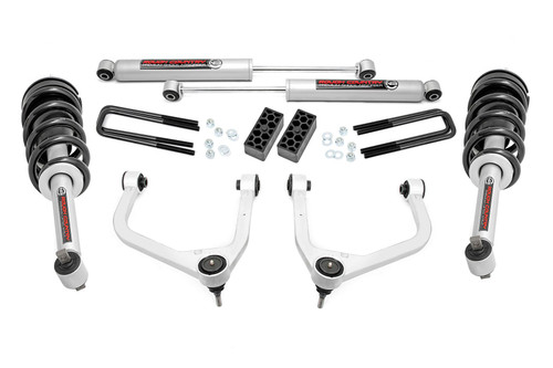 Rough Country - 3.5 Inch Lift Kit - N3 Struts - Chevy Silverado 1500 2WD/4WD (2019-2024 & Classic) - 29532
