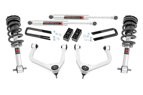 Rough Country - 3.5 Inch Lift Kit - M1 Struts/M1 - Chevy Silverado 1500 2WD/4WD (2019-2024 & Classic) - 29540