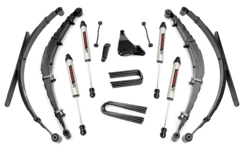 Rough Country - 6 Inch Lift Kit - Rear Springs - V2 - Ford F-250/F-350 Super Duty 4WD (1999) - 49270