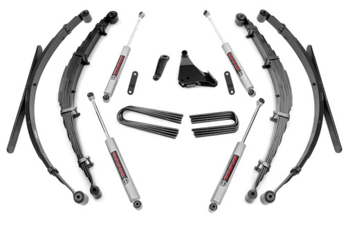 Rough Country - 6 Inch Lift Kit - Rear Springs - Ford F-250/F-350 Super Duty 4WD (1999-2004) - 49730