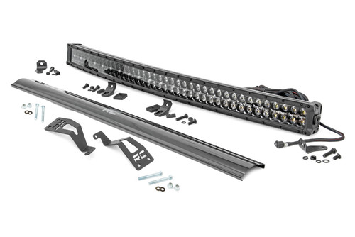 Rough Country - LED Light Kit - Front Mount - 40 in. Black Dual Row - White DRL - Can-Am Commander Max 1000 - 97037
