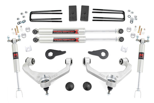Rough Country - 3.5 Inch Lift Kit - M1 - w/ Overloads - Chevy/GMC 2500HD/3500HD (11-19) - 97540