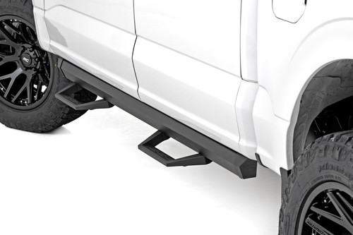 Rough Country - SRL2 Adj Aluminum Step - Crew Cab - Ford F-150/Lightning/F-250/F-350/Raptor (15-25) - 51141