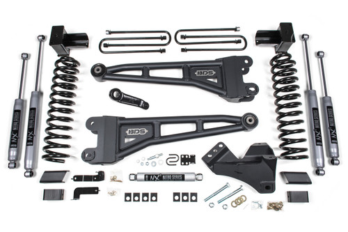 2020 F350 Dually 5" Radius Arm Suspension Lift System- FOX 2.0 Shocks- GAS - BDS1564FS