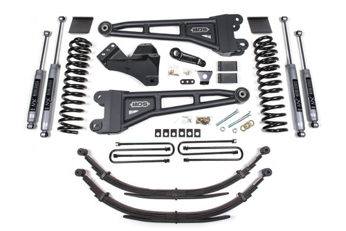 2011-2016 Ford F250/F350 6" Radius Arm Lift Kit, 3.5" Rear Factory Lift Block, D - BDS1593FS
