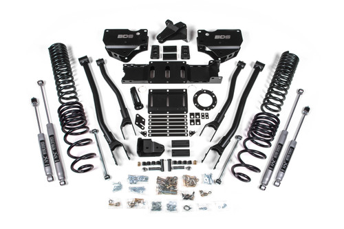 2019-2026 Ram 2500 4" 4-Link Suspension Lift, 2.5" Rear, Spring, Gas  - Fox 2.5 - BDS1675FPE