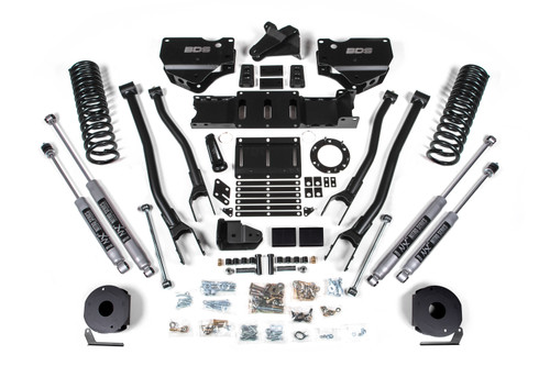 2019-2024 Ram 2500 4" 4-Link Gas - Rear AirRide - Fox Shocks - BDS1717FS