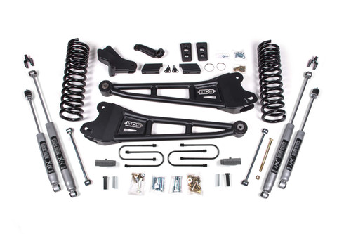 2013-2018 Ram 3500 4wd 4" Radius Arm Suspension Lift Kit, 3" Rear, Block, Diesel - BDS1794H