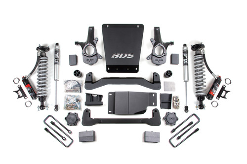 2007-2013 GM 1500 4wd 4" Suspension Lift Kit, 3" Rear, Block - 2.5 PES C/O Front - BDS184PSS
