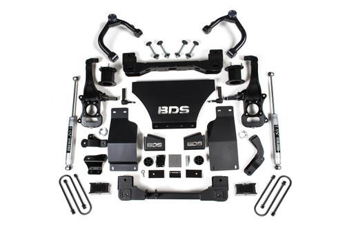2025-2026 Chevy/GMC 1500 4wd 4" Suspension Lift Kit, V8 Gas, 3" Rear, Block - Fo - BDS1851FSR
