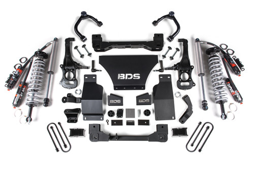 2025-2026 Chevy/GMC 1500 4wd 4" Suspension Lift Kit, V8 Gas, 3" Rear, Block -Fox - BDS1851PSS