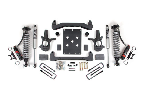 2007-2013 GM 1500 2wd 4" Suspension Lift Kit, 3.5" Rear, Leaf Spring - 2.5 PES C - BDS187PSS