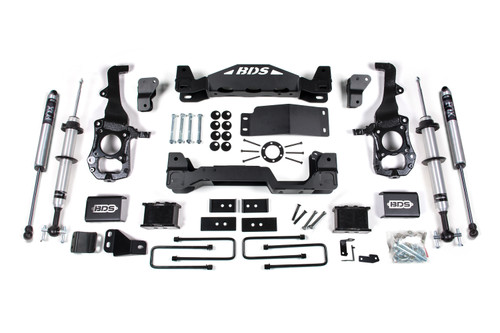 2021-2025 Ford F150 4wd, 6" Suspension Lift Kit, 3" Rear Lift, Block - Fox 2.0 I - BDS1900FSR