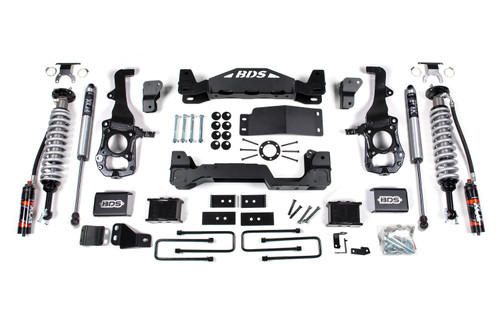 2021-2025 Ford F150 4wd, 6" Suspension Lift Kit, 4" Rear Lift, Block - Fox 2.5 P - BDS1901FPE