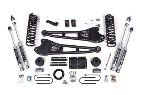 2013-2018 Ram 3500 4wd, 6" Radius Arm Suspension Lift Kit, 6" Rear, Block - Dies - BDS2106H