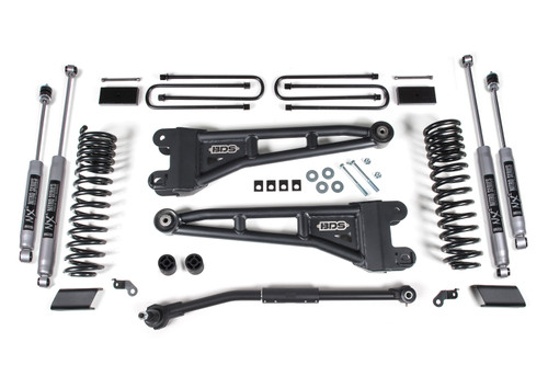 2023-2026 Ford F250/F350 4wd 3" Radius Arm Suspension Lift Kit, 1" Rear Lift, Bl - BDS2200FPE
