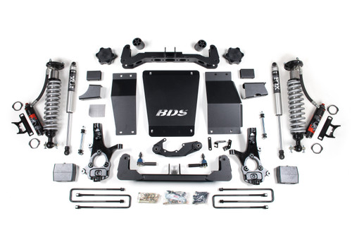 2014-2018 GM 1500 4wd 6" Suspension Lift Kit, Alum/Stamped, 3" Rear, Block - 2.5 - BDS711PSS