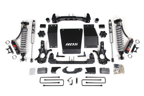 2014-2018 GM 1500 4wd 4" Suspension Lift Kit, Alum/Stamped, 3.5" Rear, Leaf Spri - BDS716PSS