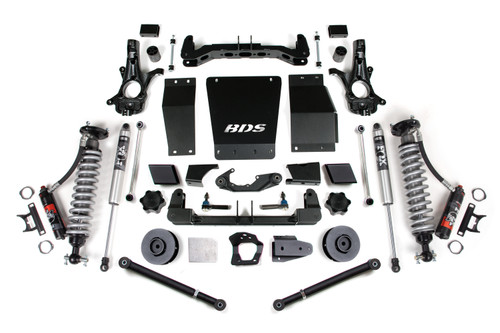 2015-2019 GM SUV 4wd 4" Suspension Lift Kit, Alum/Stamped, 3" Rear, Coil Spring - BDS734PSS