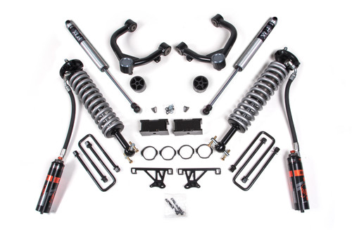 2019-2024 Chevy/GMC 1500 3.5" Performance 2.5 Coilover Kit, 2.0 Rear Shock - BDS772FDSC