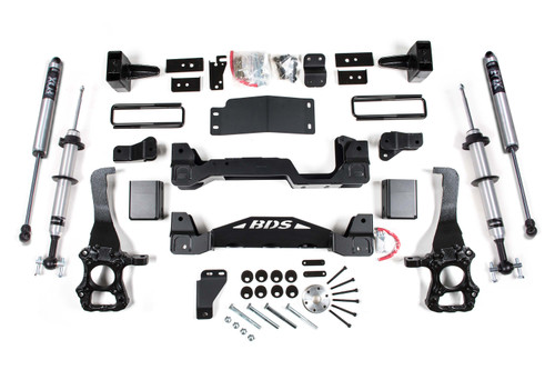 2015-2020 Ford F150 4wd 6" Suspension Lift Kit, 3" Rear Block - Fox 2.0 IFP PS S - BDS1305FSR