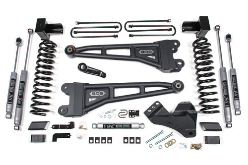 2023-2026 Ford F350 DRW 4WD 5" Radius Arm Suspension Lift Kit, 3" Rear, Block, D - BDS2261FS