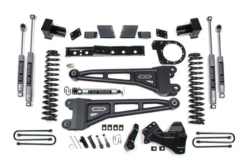 2020-2022 Ford F350 4wd 6" Radius Arm Suspension Lift Kit, 4" Rear, Block, Diese - BDS2217FPE