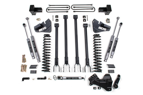 4 Inch Lift Kit - 4-Link Conversion - Ford F250/F350 Super Duty (17-19) 4WD - Diesel - BDS2228FPE