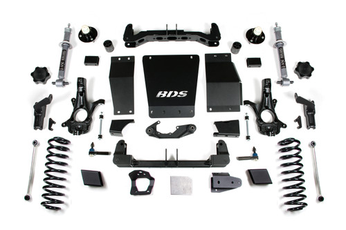 6 Inch Lift Kit - Chevy/GMC Suburban- Tahoe- Yukon/XL 1500 (15-19) 4WD - Autoride Equipped - BDS736H