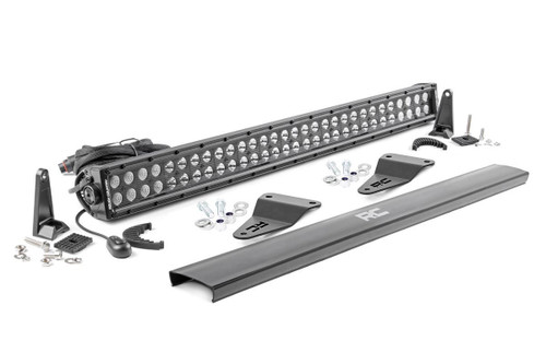 LED Light Kit - Bumper Mount - 30 in. Black Dual Row - Toyota 4Runner (14-20) - 70786