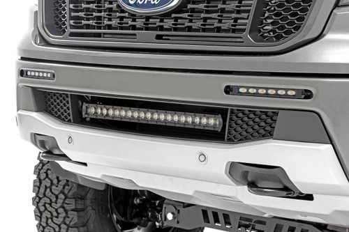 LED Light Kit - Bumper Mount - 6 in. Black Slimline Pair - Ford Ranger (19-23) - 70829